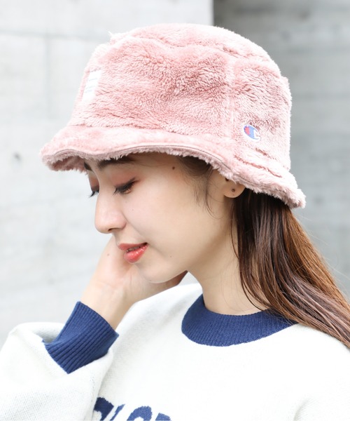 Champion(チャンピオン)の「【Champion】199-905B (387-4012)ボアチケットバケットハット(ハット・メンズ・ピンク/オフホワイト/グレー/ベージュ/ブラック・FREE)」の21枚目の写真