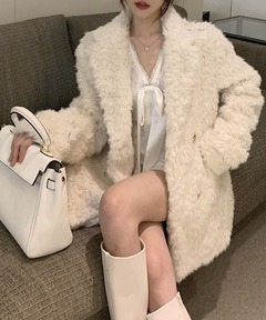 トグルボタン フェイクファー ダッフルコート（ダッフルコート