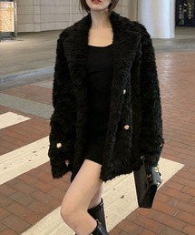 YUGA フェイクファー ジャケットコート