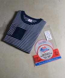 『JEMORGAN LONG JOHNS/ジェーイーモーガンロングジョーンズ』ボーダークルーネック長袖Tシャツ【+】