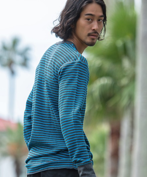 JEMORGAN（ジェーイーモーガン）の「『JEMORGAN LONG JOHNS/ジェーイーモーガンロングジョーンズ』ボーダークルーネック長袖Tシャツ【+】（Tシャツ/カットソー・メンズ・ネイビー×ホワイト/ワイン/杢グレー/グリーン系1/ブルー系1/ホワイト系1・M/S/XL/L）」の21枚目の写真