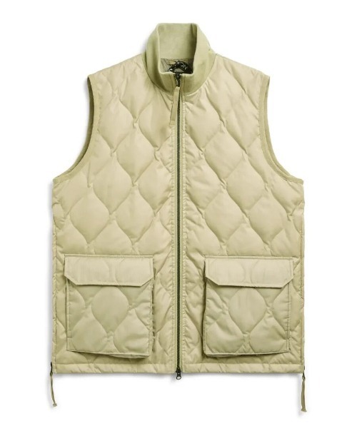 TAION(タイオン)の「MILITARY LIB TURTLENECK W-ZIP DOWN VEST 012ZML-1(ダウンベスト・メンズ・ホワイト・X-LARGE/XX-LARGE/3)」の4枚目の写真