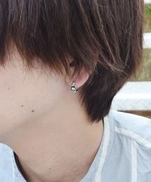 ⚫︎e.m. 2Pset パールフープピアス 2Pset パールキャッチフープピアス(大)（ピアス（両耳用