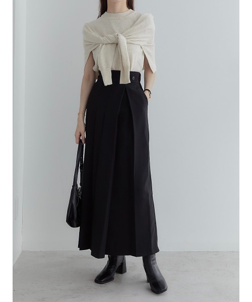 amel（エイメル）の「スクエアトゥーブーツ（ブーツ・レディース・ブラック・24.5cm/23.0cm）」の4枚目の写真