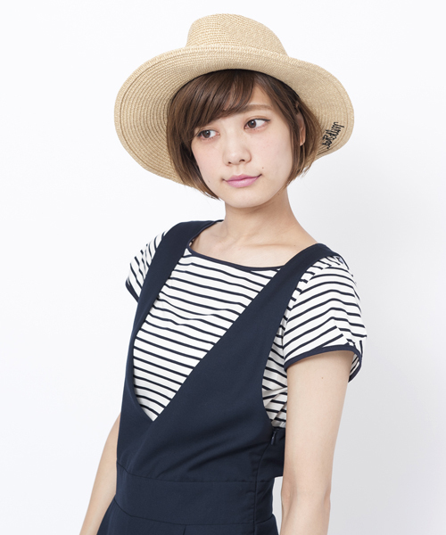 MILKFED.(ミルクフェド)の「RIBBON PAPER HAT 2(ハット・レディース・ベージュ・ONE SIZE)」の5枚目の写真