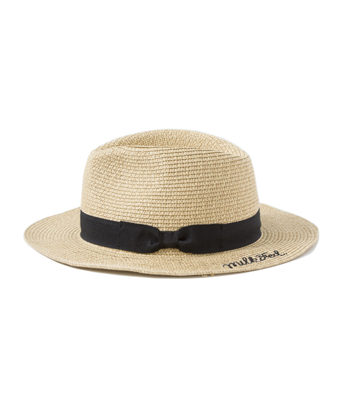 MILKFED.(ミルクフェド)の「RIBBON PAPER HAT 2(ハット・レディース・ベージュ・ONE SIZE)」の2枚目の写真