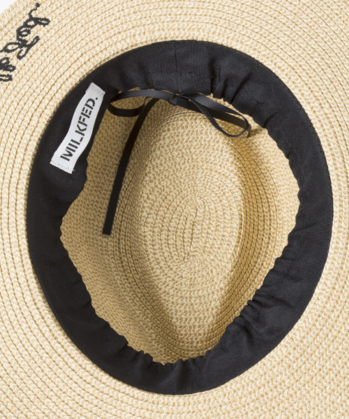 MILKFED.(ミルクフェド)の「RIBBON PAPER HAT 2(ハット・レディース・ベージュ・ONE SIZE)」の4枚目の写真