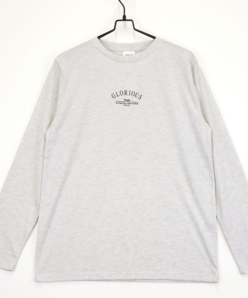 GGD SELECT(ジージーディー セレクト)の「ロゴプリント ロングスリーブTシャツ(Tシャツ/カットソー・メンズ・ブラック/スミクロ/ネイビー系1/ブラック系その他3/ブラック系その他4/ブラック系その他5/ホワイト系その他/ブラック系その他2/ネイビー/グレー系その他2/ブラック系その他/ホワイト系その他2/ホワイト系その他4/サックスブルー/ラベンダー/パープル系その他/ホワイト系その他3/ブラック系その他6/グレー系その他/ホワイト/ブルー系その他/ミント/グリーン系その他/ブルー系その他2・LL/L/M)」の6枚目の写真