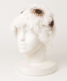 HIKA（ヒカ）の「【HIKA】花モチーフラビットファーHAT（ハット・メンズ）」