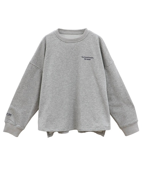 ISOOK（アイスー）の「【セットアップ対応】刺繍ロゴオーバースウェット(chiica original) / ロゴスウェット ワンポイント トレーナー オーバーサイズ（スウェット・レディース・アイボリー/ブラック/グレー/ブラウン・FREE）」の19枚目の写真