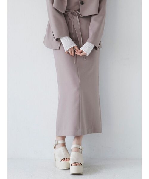 【セール】【SET UP対応】パウダーツイルナロースカート（スカート）｜MURUA（ムルーア）