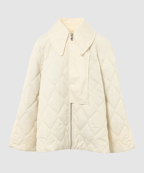 GANNI(ガニー)の「Ripstop Quilt Jacket(その他アウター・レディース・ホワイト・36/34/38)」の1枚目の写真