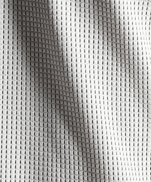 HIDEAWAYS NICOLE（ハイダウェイニコル）の「ボックスミニワッフル長袖Ｖネックカットソー（Tシャツ/カットソー・メンズ・ブラック/ホワイト×ブラック/ブラック×ホワイト・LARGE/MEDIUM/X-LARGE）」の8枚目の写真