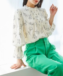 VIS | 【前後2WAY】割繊ピンタックブラウス【洗える】(シャツ/ブラウス)