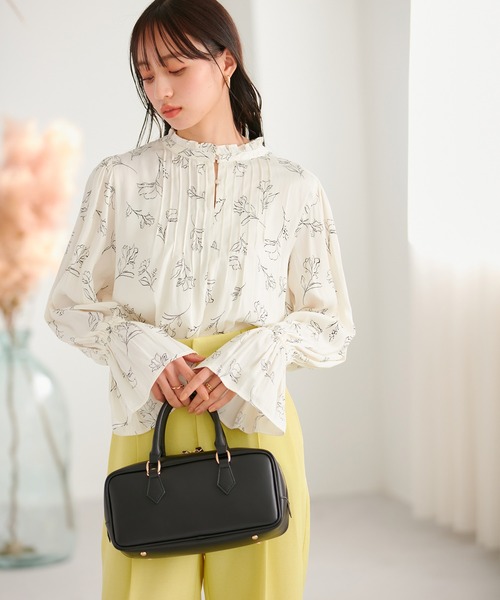 VIS（ビス）の「【前後2WAY】割繊ピンタックブラウス【洗える】（シャツ/ブラウス・レディース・オフホワイト/ピンク系その他2/イエロー系その他/ホワイト系その他5・FREE）」の10枚目の写真