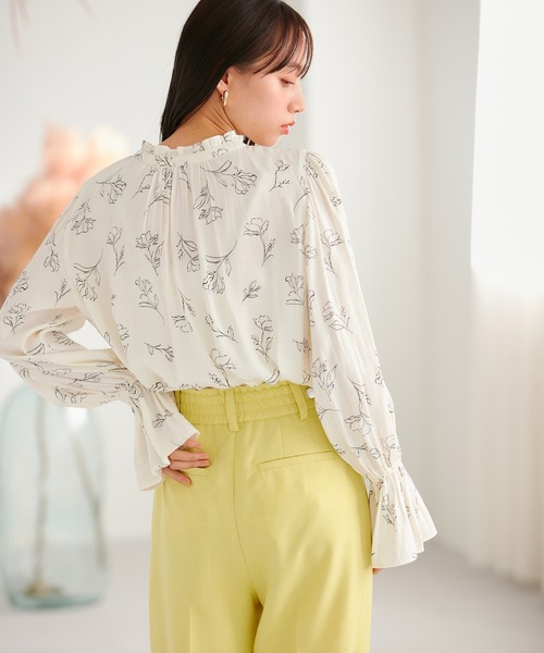 VIS（ビス）の「【前後2WAY】割繊ピンタックブラウス【洗える】（シャツ/ブラウス・レディース・オフホワイト/ピンク系その他2/イエロー系その他/ホワイト系その他5・FREE）」の13枚目の写真