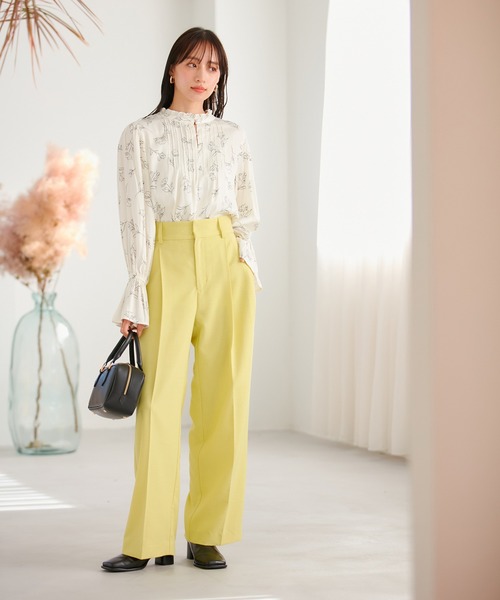 VIS（ビス）の「【前後2WAY】割繊ピンタックブラウス【洗える】（シャツ/ブラウス・レディース・オフホワイト/ピンク系その他2/イエロー系その他/ホワイト系その他5・FREE）」の16枚目の写真