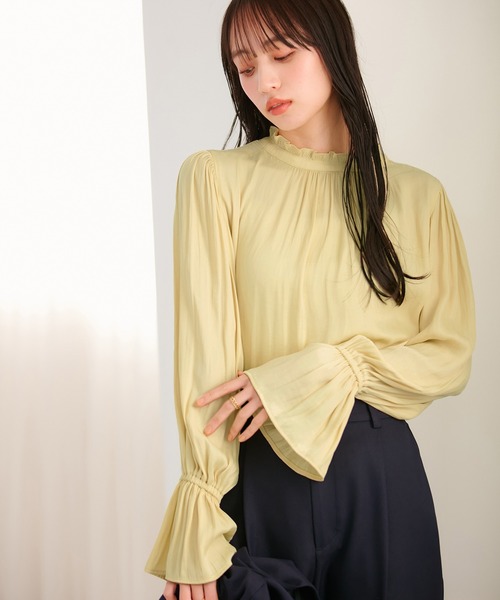 VIS（ビス）の「【前後2WAY】割繊ピンタックブラウス【洗える】（シャツ/ブラウス・レディース・オフホワイト/ピンク系その他2/イエロー系その他/ホワイト系その他5・FREE）」の21枚目の写真