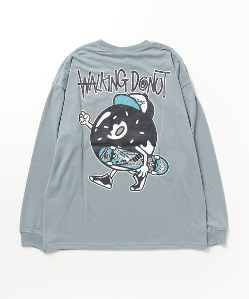 FUNALIVE(ファンアライブ)の「WALKING DONUT オーバーサイズ ロゴ ロングスリーブTシャツ(Tシャツ/カットソー・メンズ・ホワイト/ブラック/ブラック系その他2/グレイッシュベージュ/ホワイト系その他2/ミント/ライトベージュ/サックスブルー・LL/M/L)」の13枚目の写真