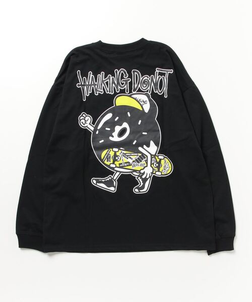 FUNALIVE(ファンアライブ)の「WALKING DONUT オーバーサイズ ロゴ ロングスリーブTシャツ(Tシャツ/カットソー・メンズ・ホワイト/ブラック/ブラック系その他2/グレイッシュベージュ/ホワイト系その他2/ミント/ライトベージュ/サックスブルー・LL/M/L)」の14枚目の写真