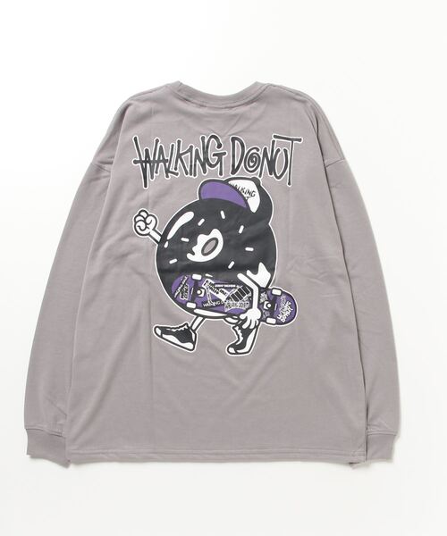 FUNALIVE(ファンアライブ)の「WALKING DONUT オーバーサイズ ロゴ ロングスリーブTシャツ(Tシャツ/カットソー・メンズ・ホワイト/ブラック/ブラック系その他2/グレイッシュベージュ/ホワイト系その他2/ミント/ライトベージュ/サックスブルー・LL/M/L)」の16枚目の写真
