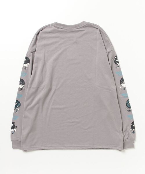FUNALIVE(ファンアライブ)の「WALKING DONUT オーバーサイズ ロゴ ロングスリーブTシャツ(Tシャツ/カットソー・メンズ・ホワイト/ブラック/ブラック系その他2/グレイッシュベージュ/ホワイト系その他2/ミント/ライトベージュ/サックスブルー・LL/M/L)」の17枚目の写真