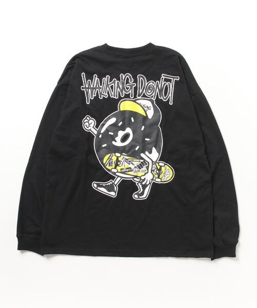 FUNALIVE(ファンアライブ)の「WALKING DONUT オーバーサイズ ロゴ ロングスリーブTシャツ(Tシャツ/カットソー・メンズ・ホワイト/ブラック/ブラック系その他2/グレイッシュベージュ/ホワイト系その他2/ミント/ライトベージュ/サックスブルー・LL/M/L)」の18枚目の写真
