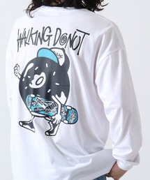 WALKING DONUT オーバーサイズ ロゴ ロングスリーブTシャツ
