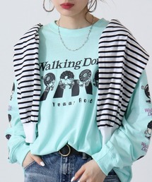WALKING DONUT オーバーサイズ ロゴ ロングスリーブTシャツ