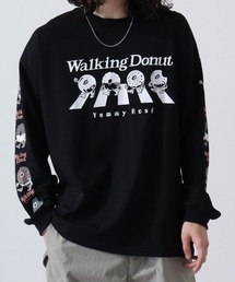 WALKING DONUT オーバーサイズ ロゴ ロングスリーブTシャツ