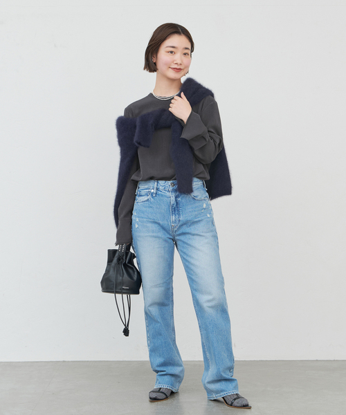 IENA TA/PL ノーカラーブラウス IENA TA/PL ノーカラーブラウス