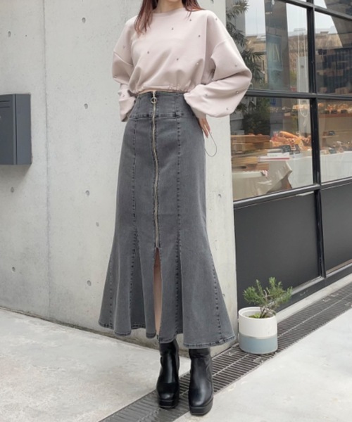 one way（ワンウェイ）の「ビジュードロストスウェットプルオーバー（スウェット・レディース・ブラック/グレー/ベージュ/ホワイト・FREE）」の20枚目の写真