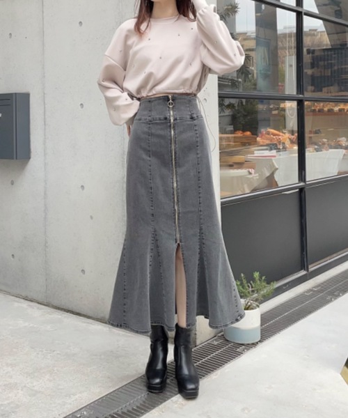 one way（ワンウェイ）の「ビジュードロストスウェットプルオーバー（スウェット・レディース・ブラック/グレー/ベージュ/ホワイト・FREE）」の21枚目の写真