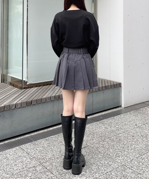 one way（ワンウェイ）の「ビジュードロストスウェットプルオーバー（スウェット・レディース・ブラック/グレー/ベージュ/ホワイト・FREE）」の8枚目の写真