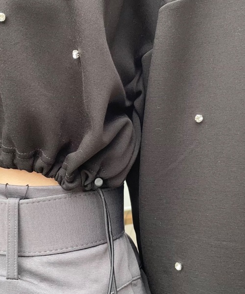 one way（ワンウェイ）の「ビジュードロストスウェットプルオーバー（スウェット・レディース・ブラック/グレー/ベージュ/ホワイト・FREE）」の9枚目の写真