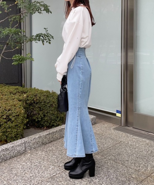 one way（ワンウェイ）の「ビジュードロストスウェットプルオーバー（スウェット・レディース・ブラック/グレー/ベージュ/ホワイト・FREE）」の15枚目の写真