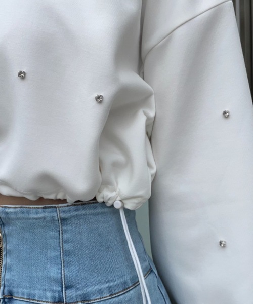 one way（ワンウェイ）の「ビジュードロストスウェットプルオーバー（スウェット・レディース・ブラック/グレー/ベージュ/ホワイト・FREE）」の17枚目の写真