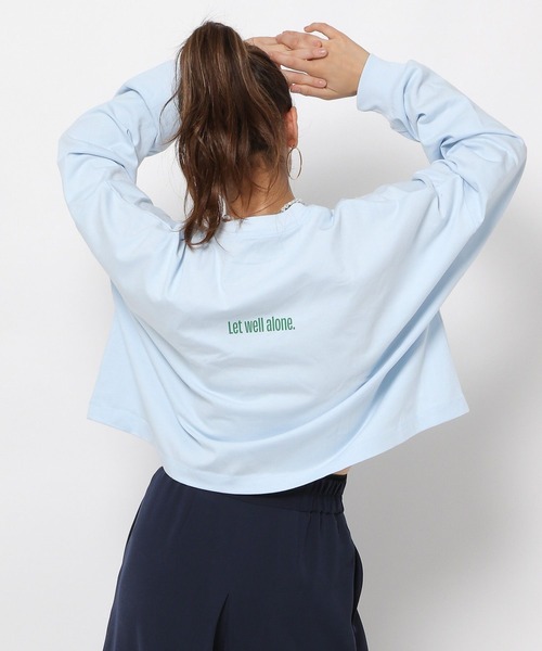 tシャツ 「HEREIAM」ロゴロングスリーブ レディース セール】【HEREIAM】ロゴロングスリーブ（Tシャツ/カットソー