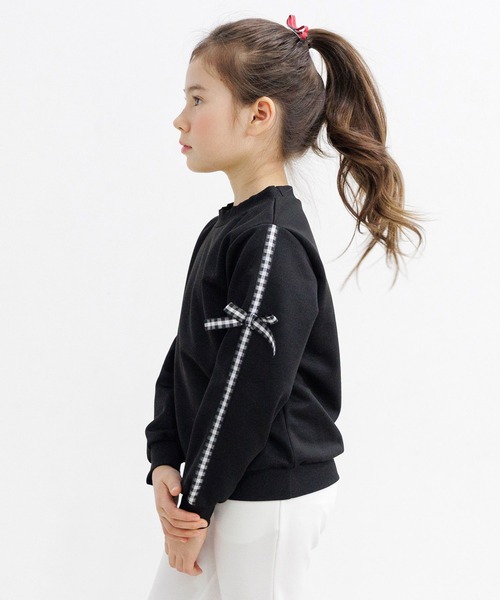 Bee des Bee（ビーデスビー）の「ラインリボントップス（スウェット・キッズ・ブラック/ホワイト・150cm/140cm/130cm/120cm/110cm/100cm）」の17枚目の写真