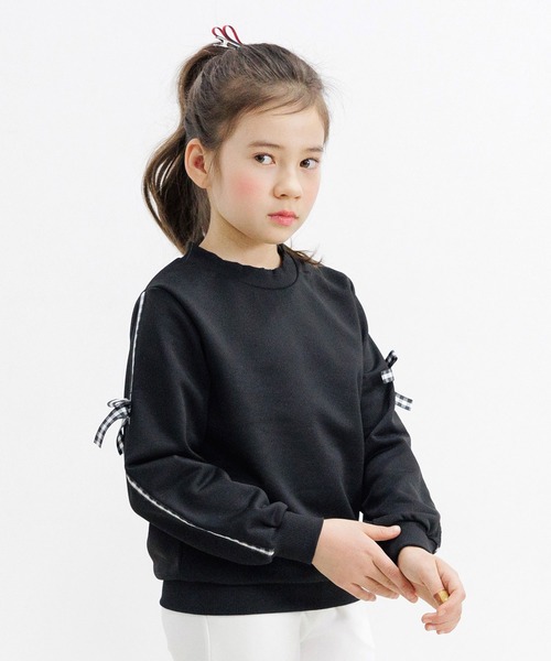 Bee des Bee（ビーデスビー）の「ラインリボントップス（スウェット・キッズ・ブラック/ホワイト・150cm/140cm/130cm/120cm/110cm/100cm）」の20枚目の写真