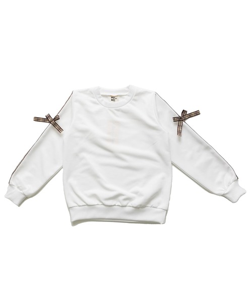 Bee des Bee（ビーデスビー）の「ラインリボントップス（スウェット・キッズ・ブラック/ホワイト・150cm/140cm/130cm/120cm/110cm/100cm）」の10枚目の写真