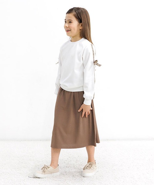 Bee des Bee（ビーデスビー）の「ラインリボントップス（スウェット・キッズ・ブラック/ホワイト・150cm/140cm/130cm/120cm/110cm/100cm）」の12枚目の写真