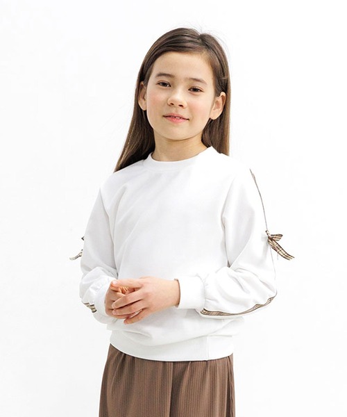 Bee des Bee（ビーデスビー）の「ラインリボントップス（スウェット・キッズ・ブラック/ホワイト・150cm/140cm/130cm/120cm/110cm/100cm）」の13枚目の写真