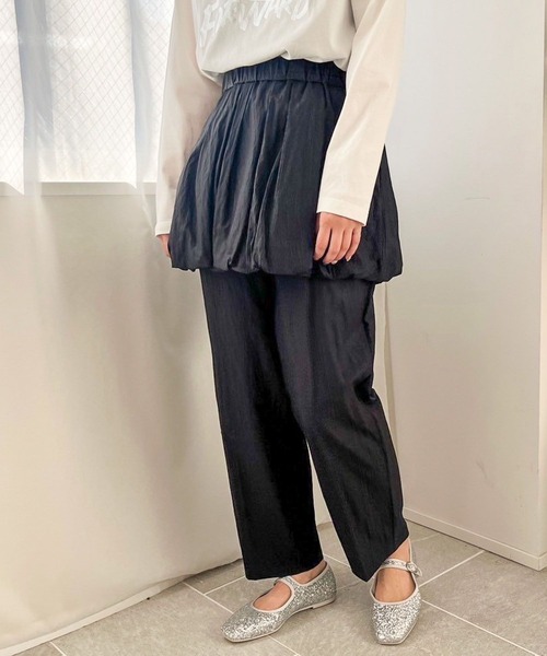 LOWRYS FARM（ローリーズファーム）の「メタリックスカパン 100504（その他パンツ・レディース・グレー/ブラック系その他/ブラック・FREE）」の2枚目の写真