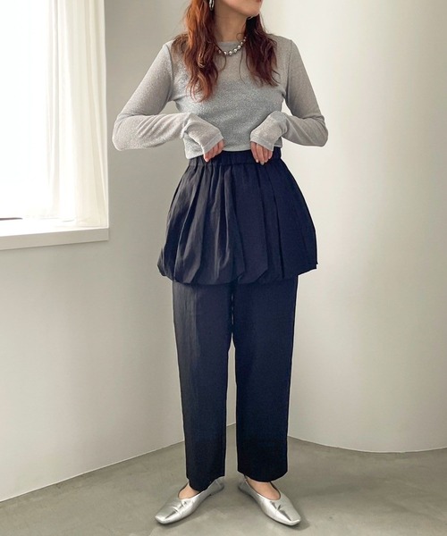 LOWRYS FARM（ローリーズファーム）の「メタリックスカパン 100504（その他パンツ・レディース・グレー/ブラック系その他/ブラック・FREE）」の10枚目の写真