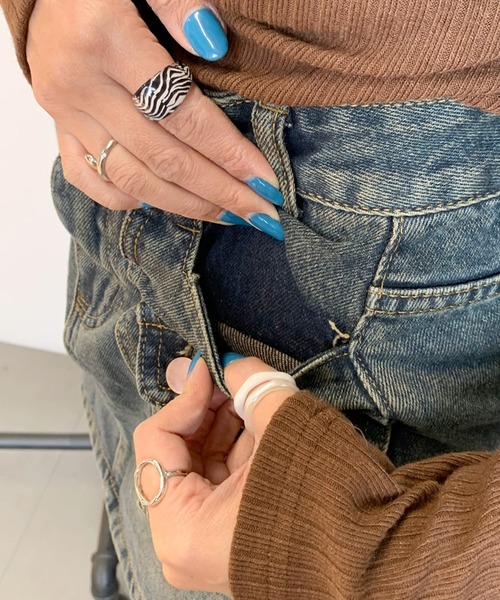 non-hedge（ノンヘッジ）の「デニム前ポケットデニムミニスカート（デニムスカート・レディース・ブラック/ブルー・S/M/L）」の17枚目の写真