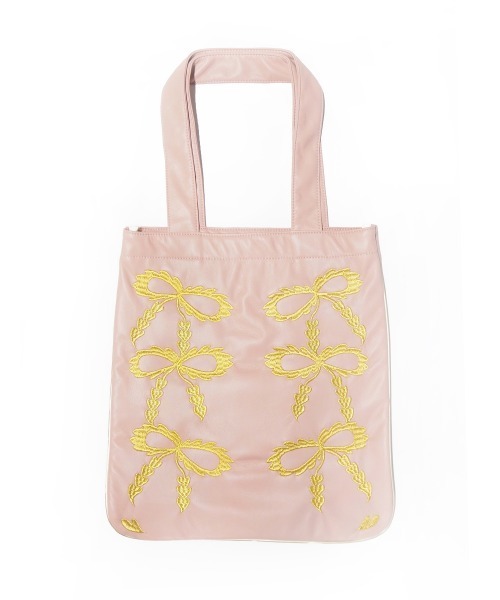 Casselini（キャセリーニ）の「Casselini(キャセリーニ)スカラップエンブロイダリトート（トートバッグ・レディース・ブラック/カーキ/ピンク/ブルー・FREE）」の9枚目の写真