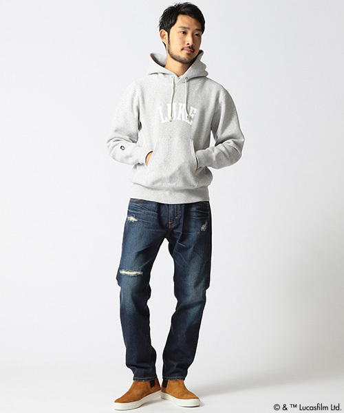 BEAMS（ビームス）の「CHAMPION×BEAMS / 別注 スウェット パーカ Men's（Star Wars Edition）（パーカー・メンズ・グレー/ブラック・SMALL/LARGE/MEDIUM/X-LARGE）」の7枚目の写真