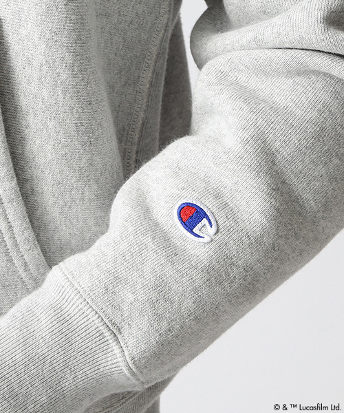 BEAMS（ビームス）の「CHAMPION×BEAMS / 別注 スウェット パーカ Men's（Star Wars Edition）（パーカー・メンズ・グレー/ブラック・SMALL/LARGE/MEDIUM/X-LARGE）」の8枚目の写真