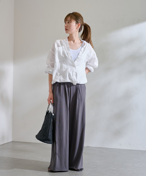 【訳あり】FRAMe WORK ≪追加≫フレンチリネンドロストシャツ ≪追加≫フレンチリネンドロストシャツ 3（シャツ／ブラウス